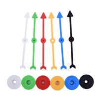 6Pcs 100Mm Arrow Plastic Pawn/Chess For Board Game And Card Game Accessories