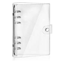 Planner PVC Notebook Cover Ring Binder Cover Loose Leaf Folder Notebook School Office Supplies A5-transparent