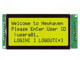 Display: LCD | STN Positive | 20x4 | grey | 79x36mm | LED | 1x8 | 3.3VDC