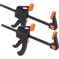 4  Quick F Clamp Trigger Woodworking Bar Clamp Spreader Wood Working Fixing Clip 2pcs
