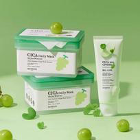 [Smooth Skin Care] Shine Muscat Cica BHA Daily Mask 60 Sheets & Cream
