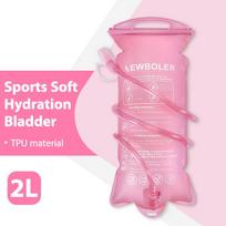 NEWBOLER Outdoor Sport Camping Water Bladder Running Sport Bike Soft Water Bottle Folding TPU Soft Flask Water Bag 1L/1.5/2L/3L pink