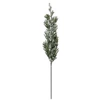 Artificial Cedar Branches 4 Pack Frosted Snow Fake Cedar Stems for Vase Arrangement Home Living Room Decor One Size