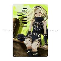 I am Atomic Shadow Silhouette GRAVIT Gravity Daze Metal Wall Cave Designing Wall Cave Bar Cave Cinema Tin Sign Poster 20x30cm（7.8x11.8inch）