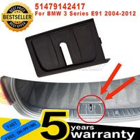 51479142417 For BMW 3 Series E91 Touring New Rear Trunk Latch Lock Cover Lid Trim Black ABS Easy Installation Car Accessories juoda