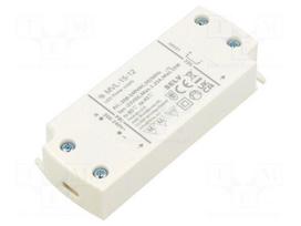 Power supply: switching | LED | 15W | IP20 | 101x40x20mm | 83% | 200÷240V
