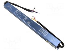 Power supply: switching | LED | 250W | IP67 | 372x36x22.6mm | 93%