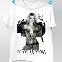 New Sexy Britney Spears Signature Shirt Short Sleeve White Unisex S-5XL S