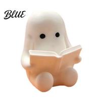 PLA Ghost Ornament 3D Printed Halloween Figurine Cute Spooky Resin Statue Funny Desktop Tray Decorative for Scenes Decor Tabletop Centerpiece B