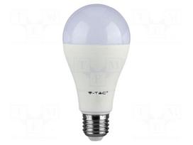 LED lamp | E27 | white warm | 220÷240VAC | 1250lm | P: 15W | 200° | 3000K