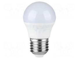 LED lamp | E27 | white warm | 220÷240VAC | 470lm | P: 4.5W | 180° | 3000K