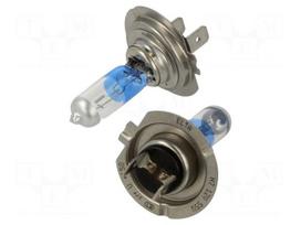 Filament lamp: automotive | PX26d | 55W | 12V | blue,transparent | H7