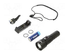 Torch: LED | IPX8 | 1000lm | L: 155mm | Ø: 46mm | 5° | 6000K | diving