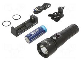 Torch: LED | IPX8 | 60lm,200lm,600lm,1000lm | L: 155mm | Ø: 46mm | 5°