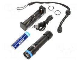Torch: LED | IPX8 | 1000lm | L: 106mm | Ø: 24.5mm | 7000K | diving