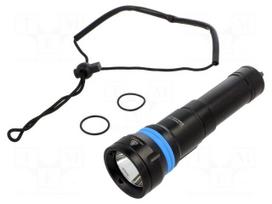 Torch: LED | IPX8 | 1600lm | L: 168mm | Ø: 45mm | 6° | 6000-6500K | diving