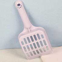 Large Fine Hole Cat Litter Shovel Pet Poop Cleaning Tool violetinė