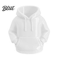 Brush Storage Container 3D Printed Hoodie Pen Holder Sweatshirt Shape Desk Organizer Delicate Texture Holder Creative for Pens Makeup Brushes,