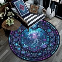 Cyber Jellyfish Portal Round Football Size 5 Adult Ball Suitable for Training Matches and Outdoor Team. 80cm x 80cm