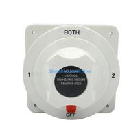 y1gd White Marine 300A 3 Position Battery Selector Switches Plastic Brass Iron Construction For Boats Marine Electrical Syste
