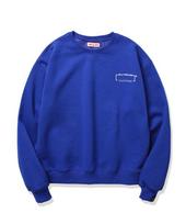 Helven H/V Logo Blank Fleece-Lined Sweatshirt_Blue (Gam4-2Hv6015) {Blue}/[L]