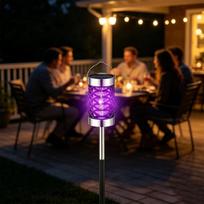 Eco-Friendly Solar Mosquito Killer Lamp Energy Saving Bug Zapper for Backyard Lawn and Pathway with LED 3
