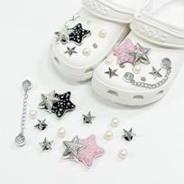 12pcs DIY Shoe for Clog Sandals, Cute Decorative Accessories for Shoes One Size balta
