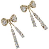 SUMENG New Crystal Butterfly Drop Earrings for Women Rhinestone Pendients Korean Design Fashion Jewelry OL Style