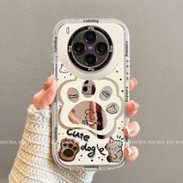 Full Coverage Shockproof Phone Case VIVO X300s X300 Ultra With Lanyard Lightweight Luxury Design Featuring Cute Paw Motif vivo X300s