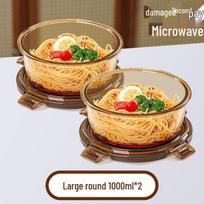 Microwave-Safe Leak-Proof Glass Bento Lunch Box