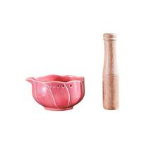 Multi-Purpose Design Food Grinder Tool Ceramic Material Garlic Grinding Bowl  Kitchen Gadget rožinė