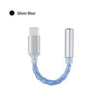 JCALLY JM6 Pro Type-C to 3.5mm Dual DAC CX31993 MAX97220 Digital Audio Headphone Amplifier HiFi DAC Mobile Headphone Adapter Blue-JM6