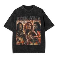 Vintage Higgs Monaghan DS2 Death Stranding 2 Washed T Shirts Streetwear Hip Hop T-Shirt  Tee Shirt for Men Women 100% Cotton S įvairiaspalvis