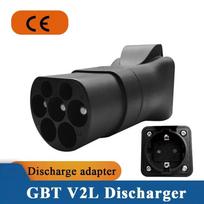 BYD V2L Electric Car Discharge GBT To US Plug Three Hole Socket 16A  adapter For Convert EV To AC Outlet Charger GBT V2L Schuko Plug