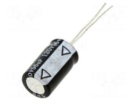 Capacitor: electrolytic | THT | 56uF | 120VDC | Ø10x16mm | ±20% | REF