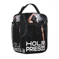Bestselling Holy Priest Hard Techno Rave Essentials Transparent Detail Student Lunch Bag Field Work Meal Adult Lunch Bag One Size