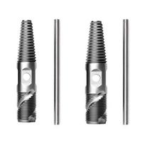 2Pcs Screw Extractor Double Head Pipe Broken Screw Bolt Extractor Damaged Screw Remover 1/2inch 3/4inch Pipe Thread 1