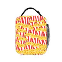 Popcorn-themed Lunch Bag Aesthetic Lunch Box For Unisex Travel Portable Zipper Cooler Bag Waterproof Print Thermal Tote Handbags One Size