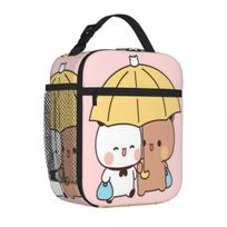 Bestselling Bubu And Dudu Lovely Couple Cute Couple Bear And Panda Large Capacity Small Lunch Bag Office To-Go Snack Bag One Size