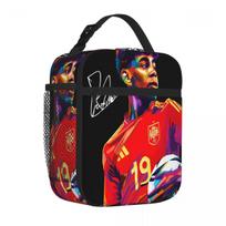 Bestselling Lamine Yamal Wpap Art Animal Print Insulated Snack Tote Long Drive Food Cooler Bag One Size