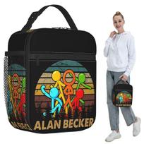 Retro Love Animatiors Alan Design Becker Insulated Lunch Bag for Kids School Cooler Thermal Food Box Tote Lunch Boxes Container One Size