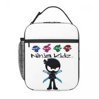 Ninja Kidz izoliuotas pietų krepšys moterims, vaikams, nešiojamos maisto dėžutės, terminė pietų dėžutė, krepšys One Size