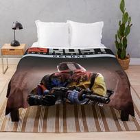 Console Game Rust Throw Blanket Sleeping Bag Bed linens Blankets blankets for beds throw blanket thin blanket Size: 75*100cm, Weight: 230 GSM white