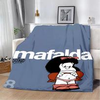 Hot Comics Cute Mafaldas Printed Blanket Picnic Blankets Warm Blanket Soft and Comfortable Blanket Home Travel Birthday Gift Size: 75*100cm, Weight: 230 GSM