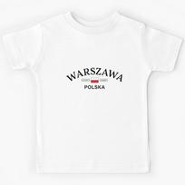Warszawa Polska (Warsaw Poland) Polish Coordinates Kids T-Shirt 160