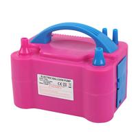 High Power Electric Balloon Pump Inflator Bulk Balloons Filling Dual Nozzle for Double Hole Air Compressor Birthday Wedding As Described