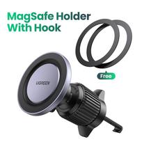 UGREEN Magnetic Car Phone Holder For Magsafe iPhone 16 15 14 Pro Max Xiaomi Samsung Air Vent Holder  Strong Magnet Phone Stand pilka