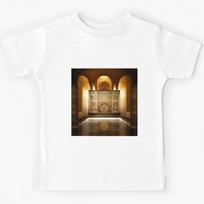 mosaic of Al-Hamra Palace /castle and ancient Arab Islamic architecture spain Kids T-Shirt 160