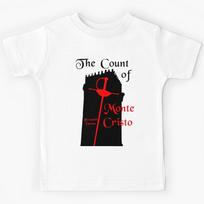 The Count of Monte Cristo Alexandre Dumas (black art) Kids T-Shirt 130