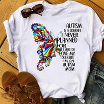 Autism Is a Journey I'm an Autism Mom - Autism T-Shirt - Autism Mom Shirt, Autism Awareness Shirt, Autism Aware, Autism Shirt, Autism Mother 2XL